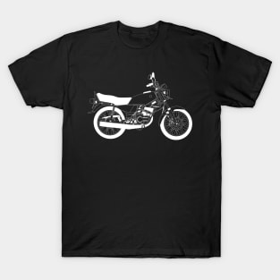 Yamaha RX 135 White Outline T-Shirt